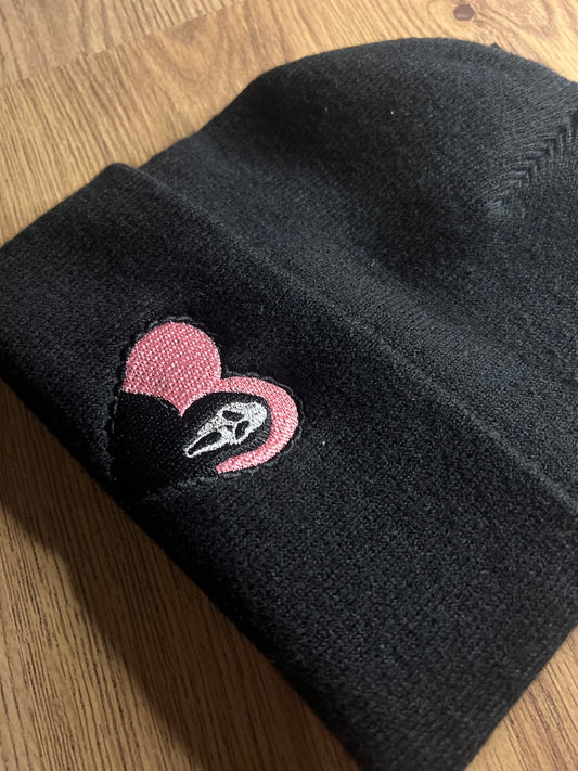 Ghostie Heart Beanie